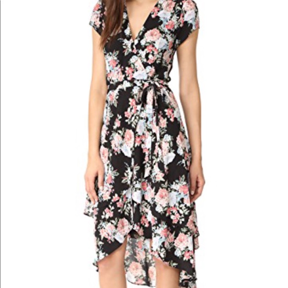 wayf casey wrap dress